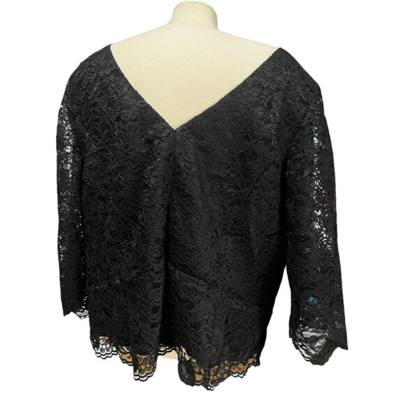 Maggy London Vintage NWT V Neck and Back Lace Career Blouse Sz 22 W Plus Womens - Picture 13 of 13